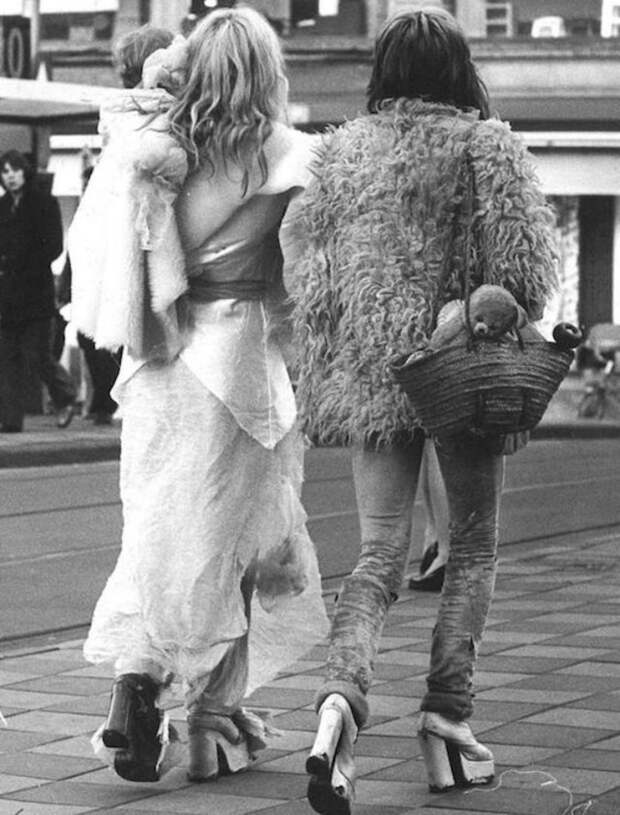 Уличная мода эпохи Винила 70-е, street style, мода