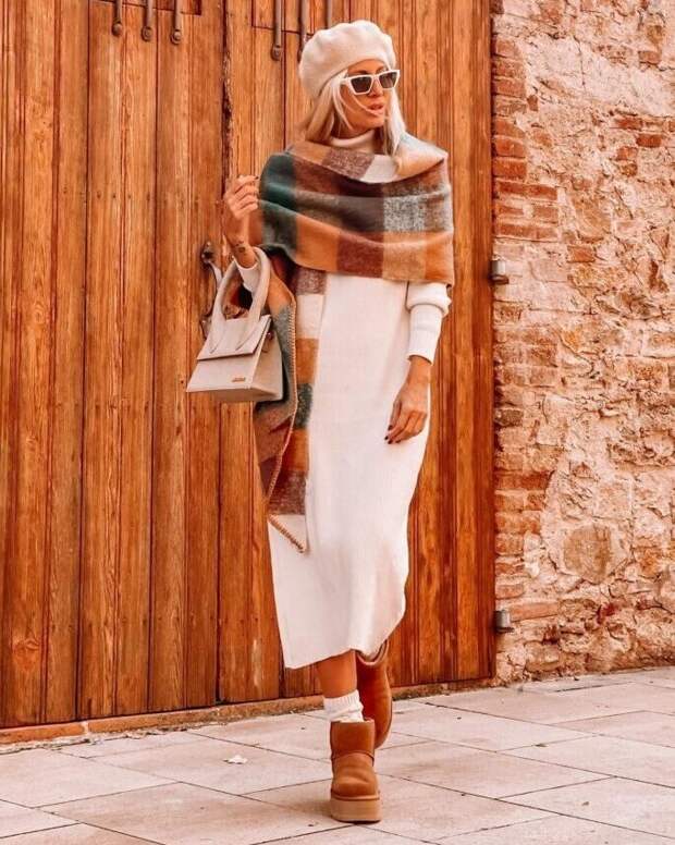 Трикотажные платья – отличный выбор для осенне-зимних образов, они мягкие и уютные. Зимние трикотажные платья шьют из достаточно плотного трикотажа, который неплохо держит форму.-2