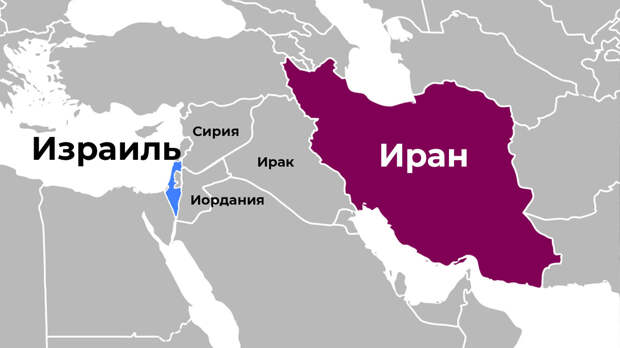 Карта Ближнего Востока