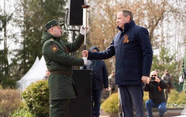 В подмосковной деревне Щекутино вновь зажгли Огонь Памяти