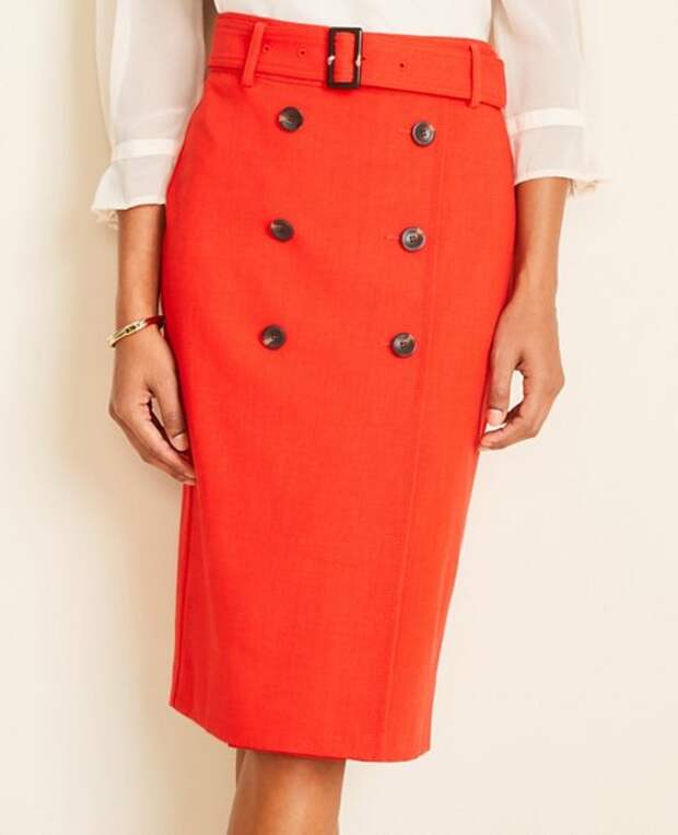 Petite Trench Pencil Skirt
