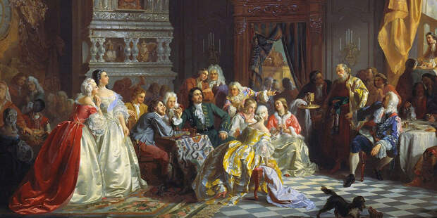 Собрание в дворце Петра I