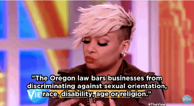 Raven quickly sets out her opinion — that the bakery did indeed discriminate.
