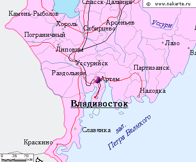 Онлайн карта города артема