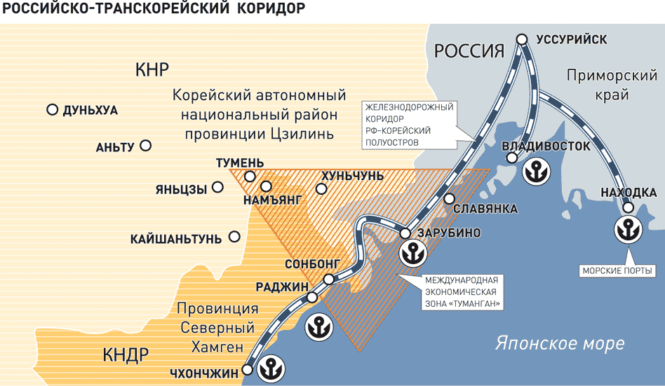 Карта северной кореи граница с россией на карте