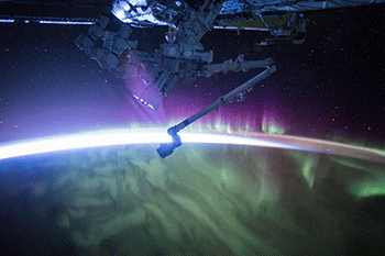 ISS aurora