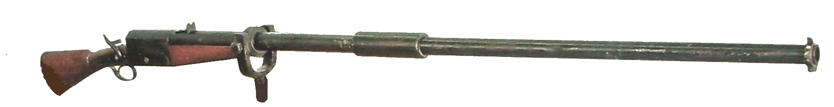Уточница, хранящаяся в музее Ижмаша (калибр 32 мм, длина общая 2650 мм, длина ствола 2100 мм, масса, кг 38)