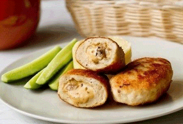 Куриные-котлеты-с-грибами-и-сыром
